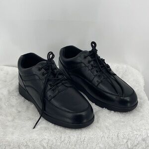 DREW TRAVLER  Black Leather Men's SIZE 11 6E XXX WIDE  Oxfords